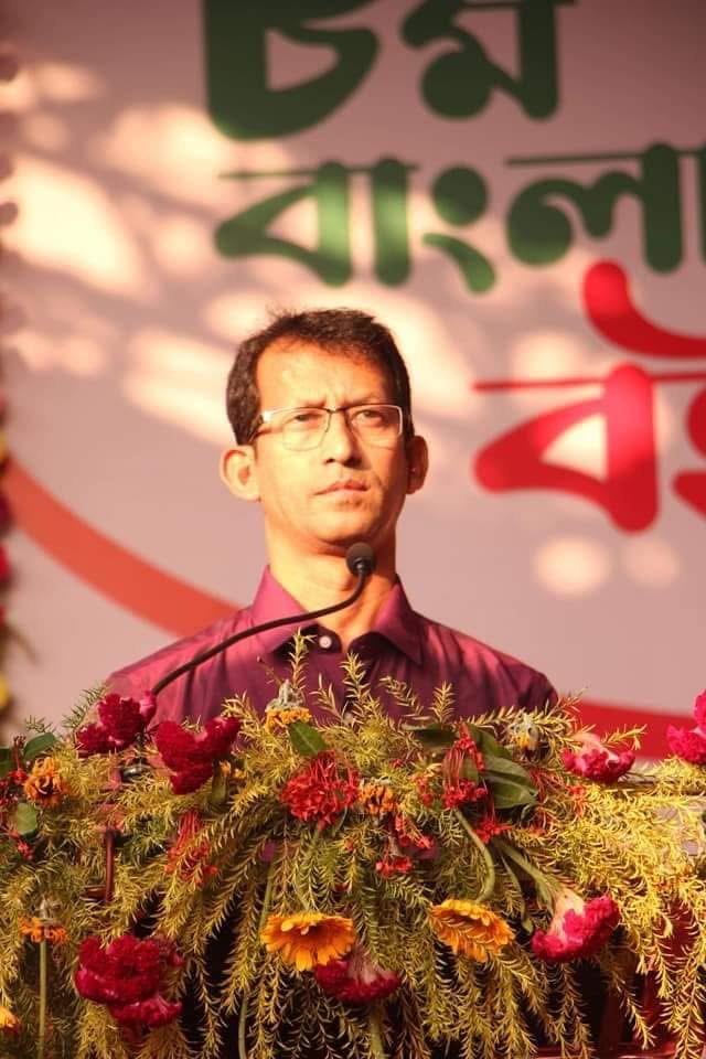 At the inauguration ceremony of the Bangladesh Book Fair, Kolkata, India in 2019.