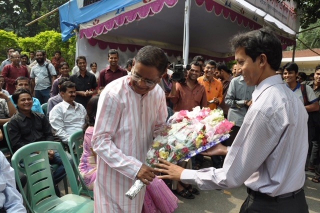 With flowers and deep respect, commemorating the birth anniversary of literary legend Humayun Ahmed.