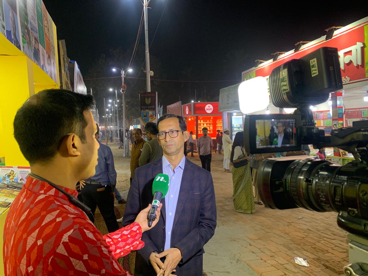 At the Amar Ekushey Book Fair 2026, I am sharing my views on the importance of creative reading on the popular TV channel NTV.